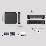 thumbnail of Tv Box Android UHD Quad Core 2.0 Ghz Affichage LED 4K Support Wifi SD Noir YONIS