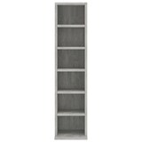 thumbnail of vidaXL CD-Schrank Betongrau 21x20x88 cm Holzwerkstoff
