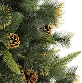 thumbnail of vidaXL Künstlicher Weihnachtsbaum Klappbar mit Zapfen 240 cm