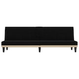 thumbnail of Helloshop26 - Canapé-lit avec porte-gobelets 200 x 89 x 70 cm tissu noir 02_0019258