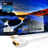 thumbnail of CSL Mini Displayport zu VGA Audio- & Video Kabel, miniDP Monitor Adapter / Thunderbolt 1 & 2 kompatibel - 3m