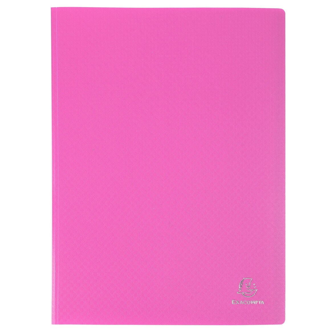Exacompta 88427E 10x Sichtmappe aus PP 500µ mit 40 glatten Hüllen OPAK, transparent, für Format DIN A4 - Rosa