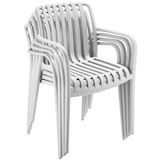 thumbnail of tectake Sillas de jardín Alcudia, resistentes a la intemperie, apilables - Juego de 4 crema