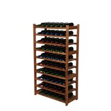 thumbnail of PROREGAL Weinregal SPREEWALD HxBxT 124x70x33cm 60 Flaschen auf 10 Ebenen Massives Kiefernholz Braun Flaschenregal Weinständer Holzregal