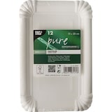 thumbnail of 25 lots de 12 Assiettes, carton "pure" rectangulaire 13 cm x 20 cm blanc