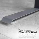 thumbnail of bümö höhenverstellbarer Schreibtisch 120 x 80 cm in graphit, Gestell graphit - Höhenverstellbar Elektrisch Stehpult mit 3-fach Speicher,