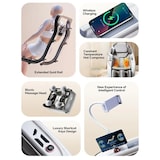 thumbnail of Massagesessel, Zero Gravity Funktion,Bluetooth und Heizung,Massagestuhl Relaxsessel mit Wärmefunktion,Massagestuhl mit SL-Schiene weiß【GH-L11】