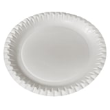 thumbnail of 100 flache Pappteller weiß rund Durchmesser 23 cm
