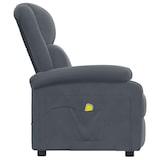 thumbnail of vidaXL Massagesessel Dunkelgrau Samt