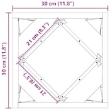 thumbnail of vidaXL Pflanzkübel Anthrazit 30 x 30 x 30 cm Stahl