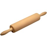 thumbnail of Nudelholz aus Buchenholz 40cm Teigrolle mit Griffen