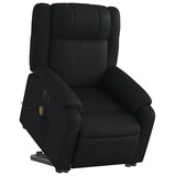 thumbnail of Décoshop26 - Fauteuil de relaxation fonction massage et inclinable fonction de levage électrique en PVC noir DEC027802