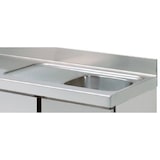 thumbnail of Kühler tisch 3 türen und spüle mit abtropfbecken - 2020x600x850 mm - 220 W 230/1V - 73089509 Eurast