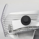 thumbnail of H.Koenig Elektrische Allessnijder MSX220, Voor vleeswaren, professioneel, Snijdikte 0–12 mm, Italiaans mes 20 cm, Ingebouwde slijper, 282 tpm, Zilver