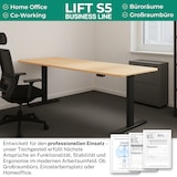 thumbnail of ALBATROS Lift S5B Gestell Schreibtisch Höhenverstellbar Elektrisch mit 2x Motoren, schwarz - Stufenlos Höhenverstellbares Schreibtischgestell