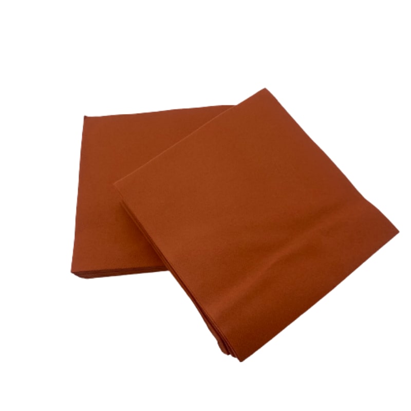 Serviettes de table airlaid - couleur Terracotta  - 40 x 40 cm - x 720 - DSTOCK60