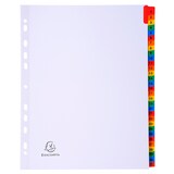 thumbnail of Exacompta, Separatore numerico 1/31, cartoncino bianco 160 gr, tasti colorati, A4 maxi