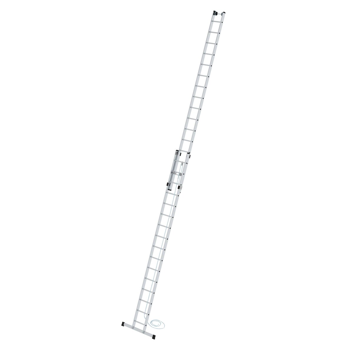 PROREGAL Sprossen-Seilzugleiter 2-teilig mit Standard-Traverse 2x16 Sprossen