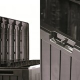 thumbnail of Prosperplast - Baul de jardin 290 litros Boxe Board de plastico en color ocre oscuro 116,6 x 47 x 59,5 cm