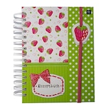 thumbnail of Dickes Rezeptbuch mit Hardcover Deckel Motiv: ErdbeereA5
