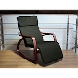 thumbnail of Fauteuil à bascule relaxant avec repose-pieds, modèle ZEN NOYER et NOIR par Yelloo