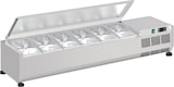 thumbnail of Zutatenkühlschrank mit deckel mit 6 gn 1/3-150 behältern - 1500x395x280 mm - 160 W 230/1V - 761315CT Eurast