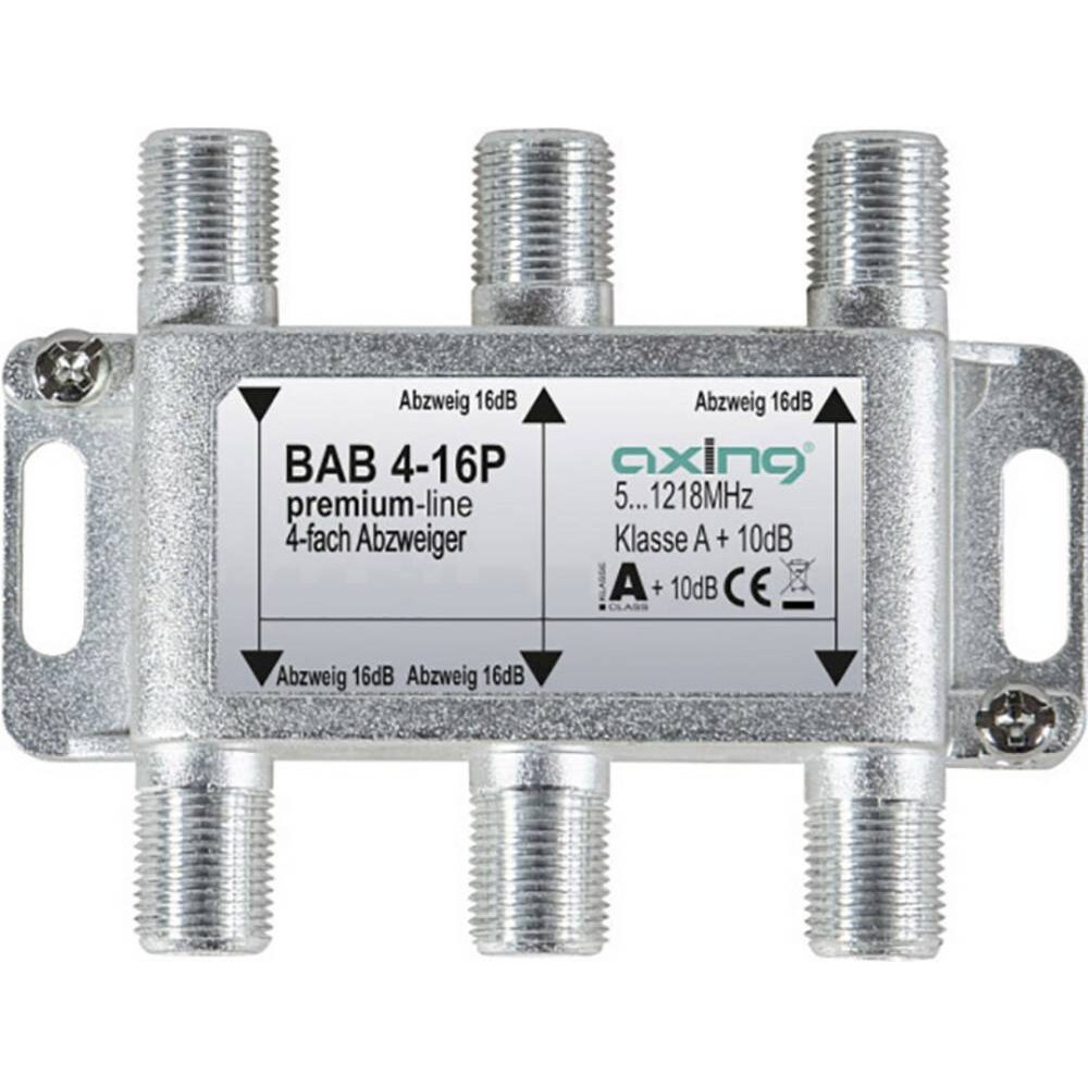 Axing BAB 4-16P Kabel-TV Abzweiger 4-fach 5 - 1218 MHz