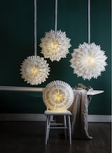 thumbnail of Papierstern Eisblume Weihnachtsstern Faltstern 70cm Dekostern Leuchtstern weiß