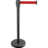 thumbnail of Poteau d'hôtel noir avec ruban enroulable - Lot de 2 - Stalgast