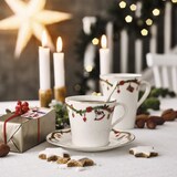 thumbnail of Espresso-Untertasse 11,5 cm - HUTSCHENREUTHER Nora - Dekor Christmas - 1 Stück