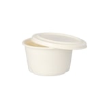 thumbnail of 50 Suppenbecher, Zuckerrohr `pure` 350 ml Ø 10 cm · 6,4 cm weiss