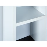 thumbnail of Decent Regal, Wandregal mit 10 Fächern schwarz und weiss.