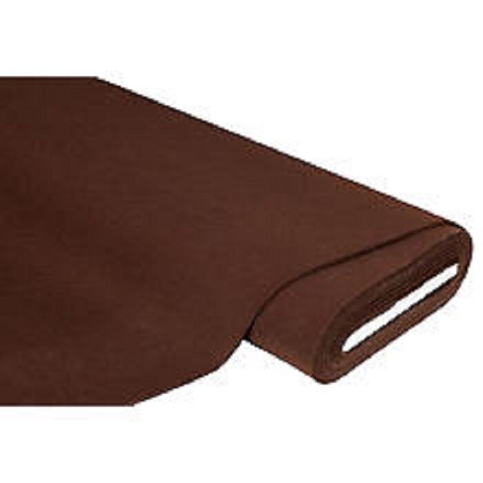 Feutrine MARRON CHOCOLAT largeur 180 cm au metre epaisseur environ 1,50 mm