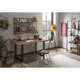 thumbnail of SIT Möbel Tree edge eettafel 160 cm | Acacia blad walnootkleurig | Stalen frame zwart | B 160 x D 85 x H 77 cm | 07189-99 | Serie TAFELS & Banken