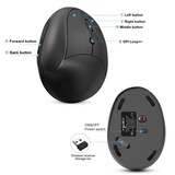 thumbnail of Souris Ergonomique Sans Fil Rechargeable Pour Gaming Avec Précision Laser Noir YONIS