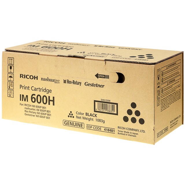 Laser/Kopierer RICOH 418481 RICOH IM600H TONER BLACK