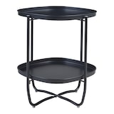 thumbnail of Helloshop26 - Mesa de centro lateral com bandejas removíveis aço 58 x 46 x 46 cm preta 03_0010770