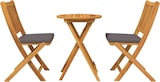 thumbnail of vidaXL Garten Bistro Set 3 pcs Braun Massivholz Akazie