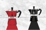 thumbnail of cafetera en aluminio moka express 3 tazas color rojo
