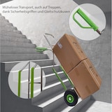 thumbnail of Sackkarre mit Treppenrutsche Traglast 200 kg Aluminium Lufträder Stapelkarre Transportkarre