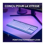 thumbnail of Clavier Gamer - Sans Fil - Logitech G - G515 Tkl Lightspeed - Mécanique Tactile - Rgb - Azerty - Blanc