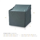 thumbnail of Lumaland Abdeckung für gestapelte Patio Stühle - 85 x 65 x 80/119 cm - Grün/Grau