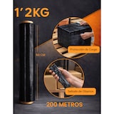 thumbnail of Film Estirable Manual Embalar Industrial, Mudanzas y Envios | Transparente o Negro | 50cm x 200 Metros | Papel Film -