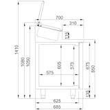 thumbnail of Gastro Gekoelde Balie Saladette 10x1/3GN, 3 deuren 1865x700x1090mm
