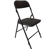 thumbnail of Chaise pliante gamme 'Prestige' Noir - 48,8 x 46,4 x 83,8cm - Furnitrade