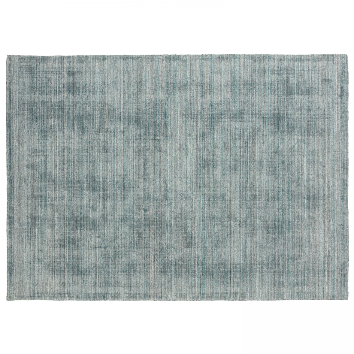 Chenille-Teppich, rechteckig, bedruckt, hellblau schattiert 160 x 230 cm