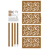 thumbnail of vidaXL Poort met bladontwerp 105x205 cm weervast staal