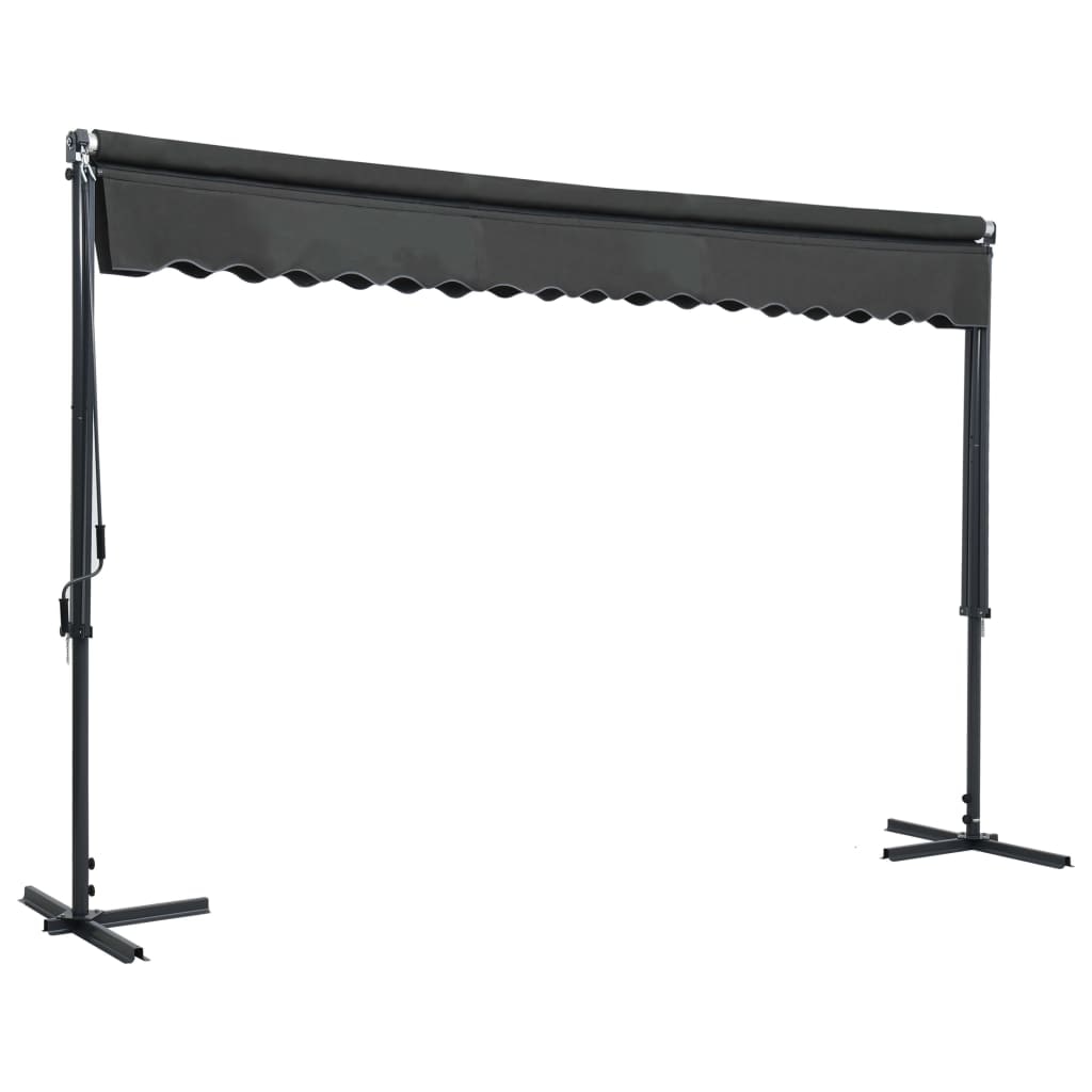 vidaXL Freistehende Markise 400x300 cm Anthrazit