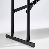 thumbnail of Banco plegable Rekkem en resina HDPE 180 x 30 x 45cm Negro