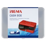 thumbnail of SIGMA Caissette à monnaie 8878M, tôle d'acier, 260 x 184 x 81 mm, argenté